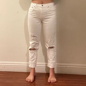 Abercrombie High Rise Mom Jean